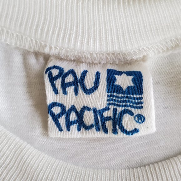 Pau Pacific Acapulco Mexico Sail Fish White Graphic T Shirt Women's Size Large - Picture 3 of 8